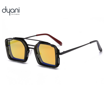 Dyani Polygonal Steam Punk Metal Frame Retro Sunglasses