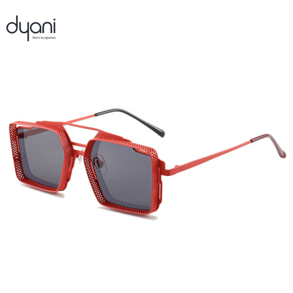 Dyani Polygonal Steam Punk Metal Frame Retro Sunglasses