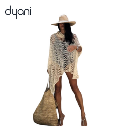 Dyani Boho Sleeveless Poncho Style Beach Cover