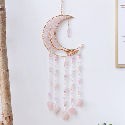 Natural Agate Dream Catchers 7 Chakra Gemstones Hanging Decoration