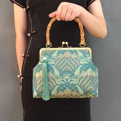 Silk Women Embroidery Oriental Cheongsam Handbag