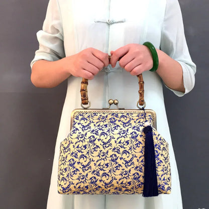 Silk Women Embroidery Oriental Cheongsam Handbag