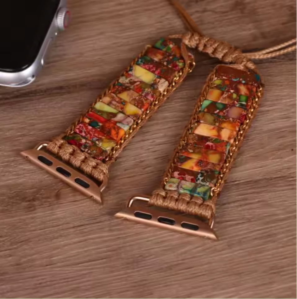 Handmade Beaded Boho Apple Watch Strap Bracelet 39-40