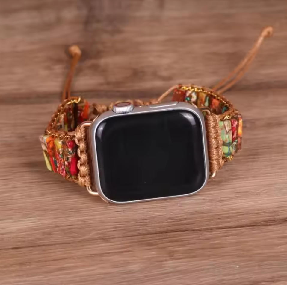 Handmade Beaded Boho Apple Watch Strap Bracelet 39-40