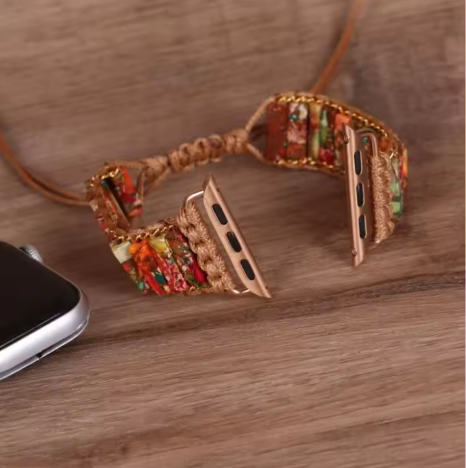 Handmade Beaded Boho Apple Watch Strap Bracelet 39-40